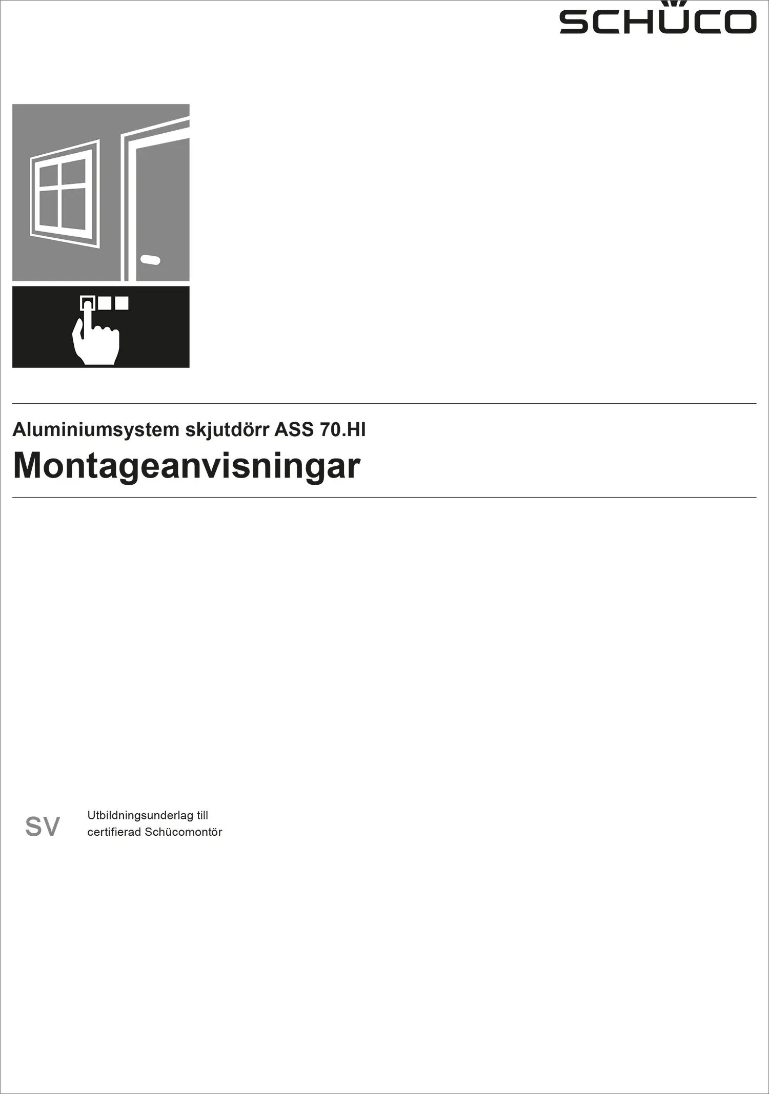 Montageanvisning ASS skjutdörrar