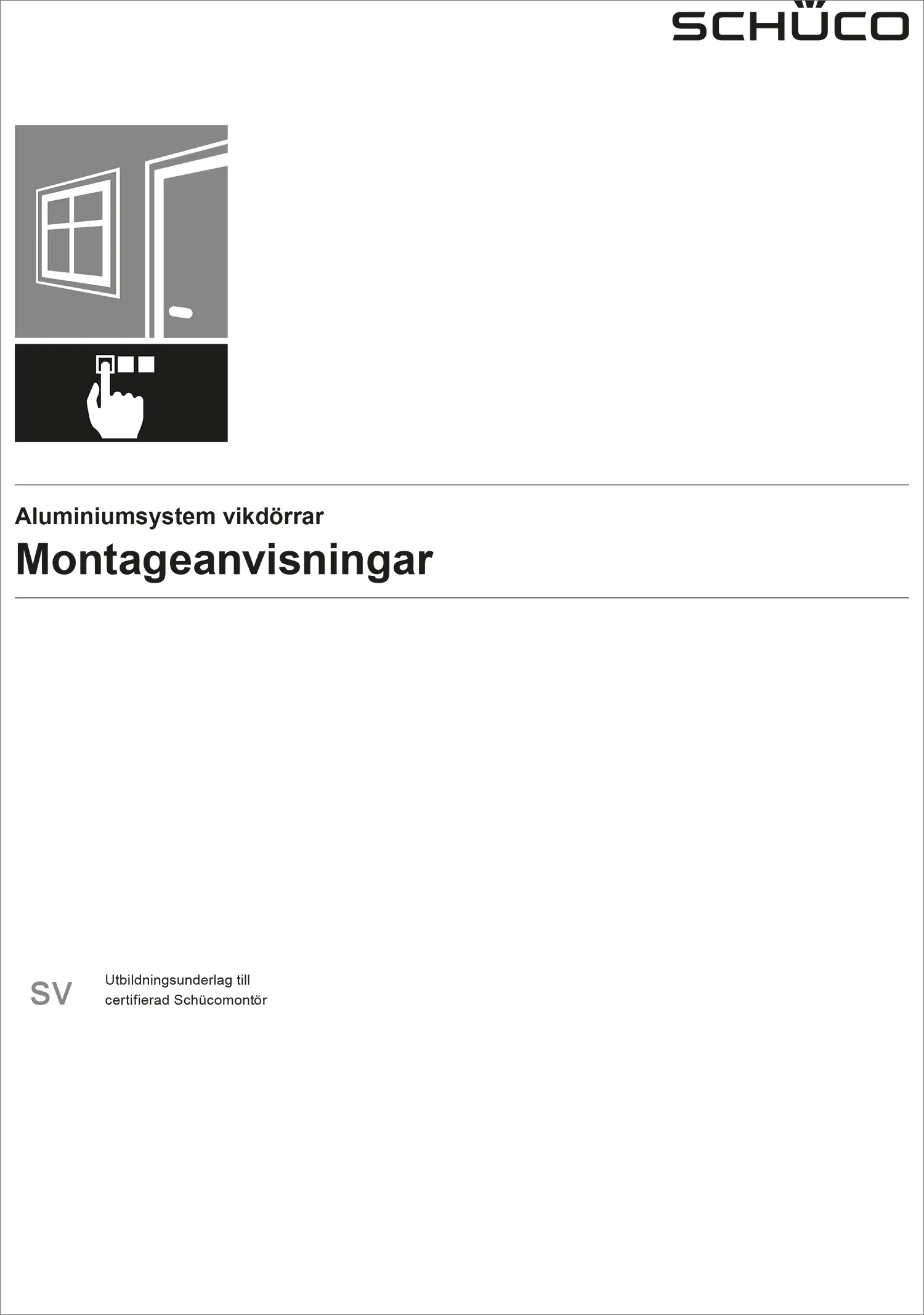  Montageanvisning ASS vikdörrar