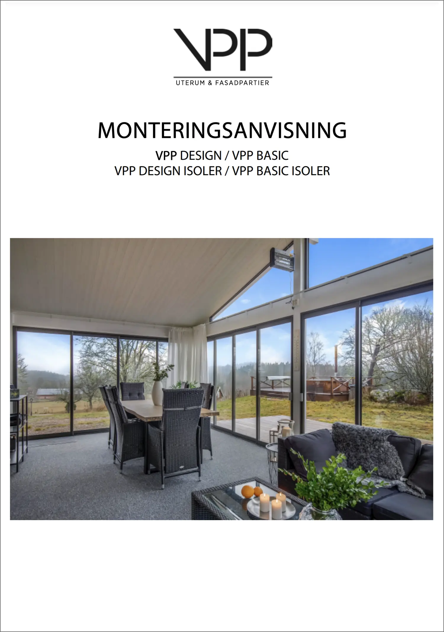 Monteringsanvisning Design & Basic
