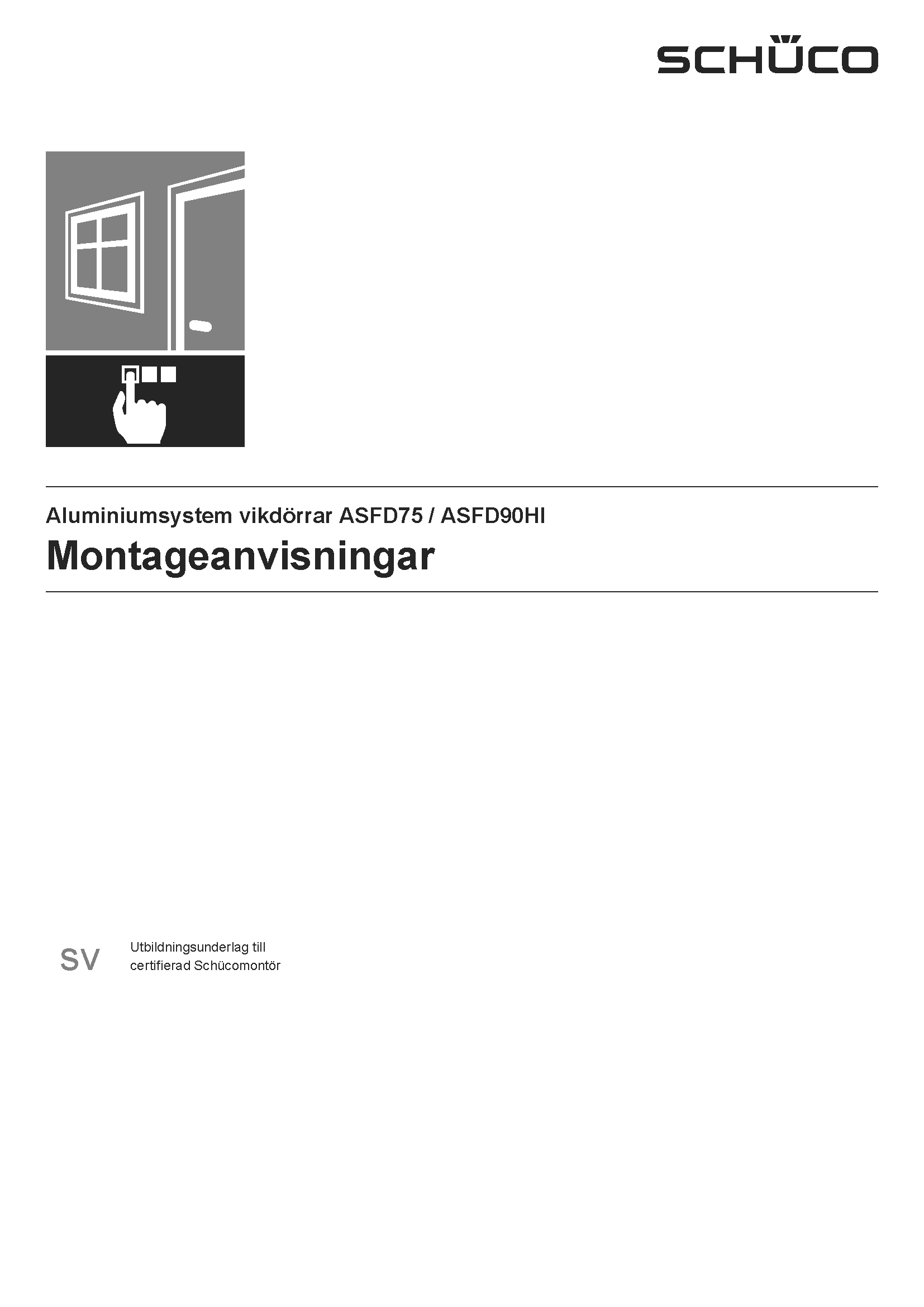  Montageanvisning Vikdörrar